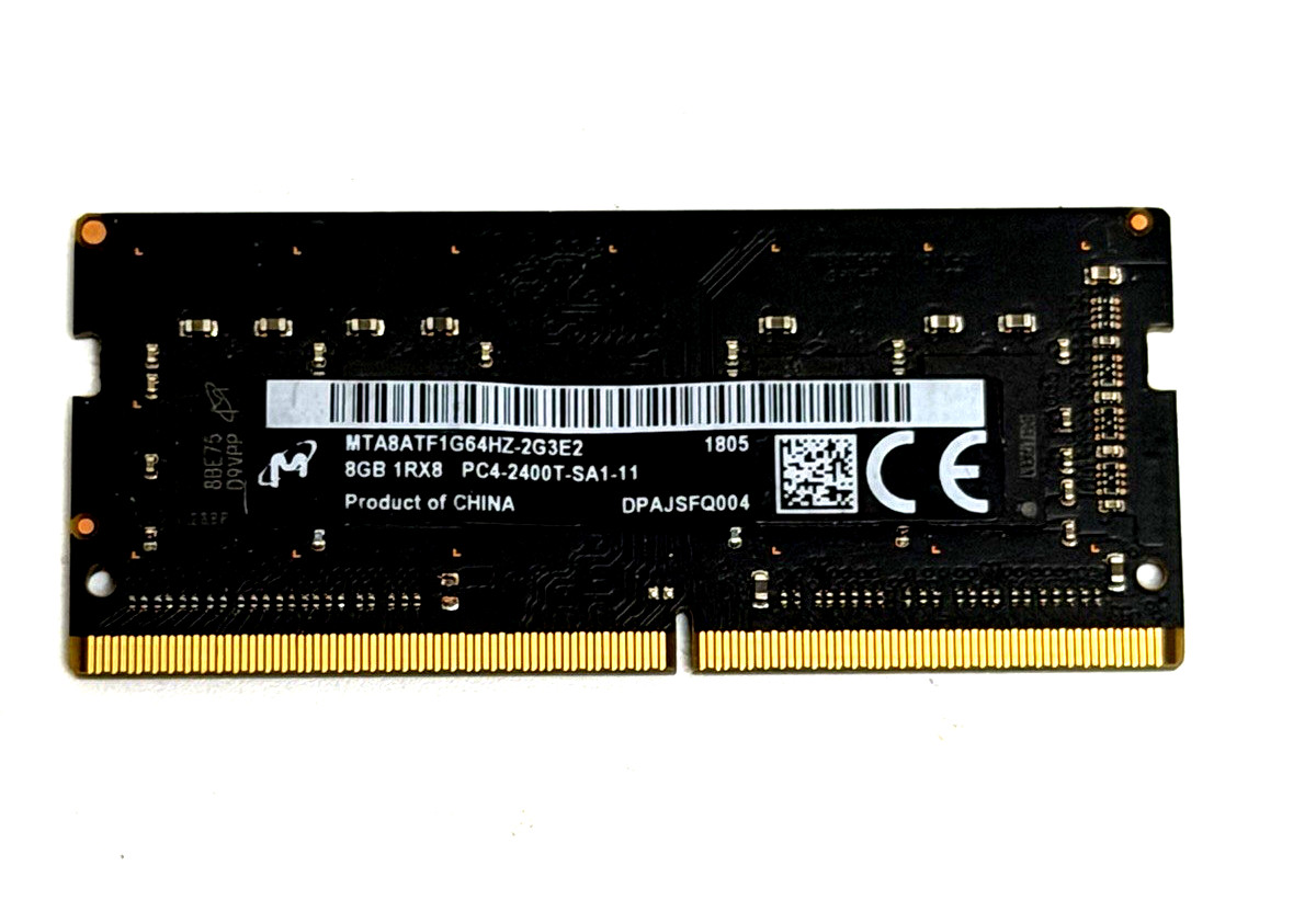 Micron 8GB DDR4 Laptop Memory MTA8ATF1G64HZ-2G3E2 PC4-2400T SODIMM 1805