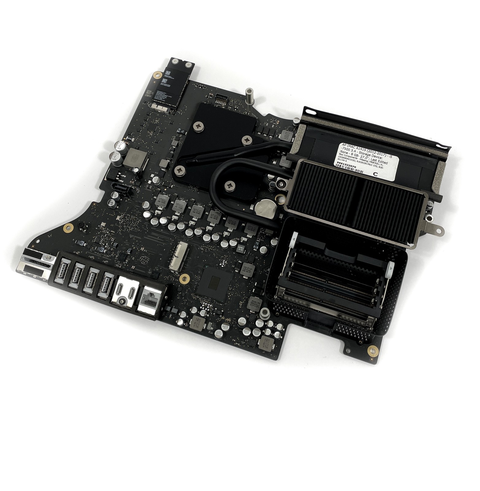 Apple iMac A1419 Logic Board i5-7500 3.4GHz Radeon Pro 570 820-01134-A