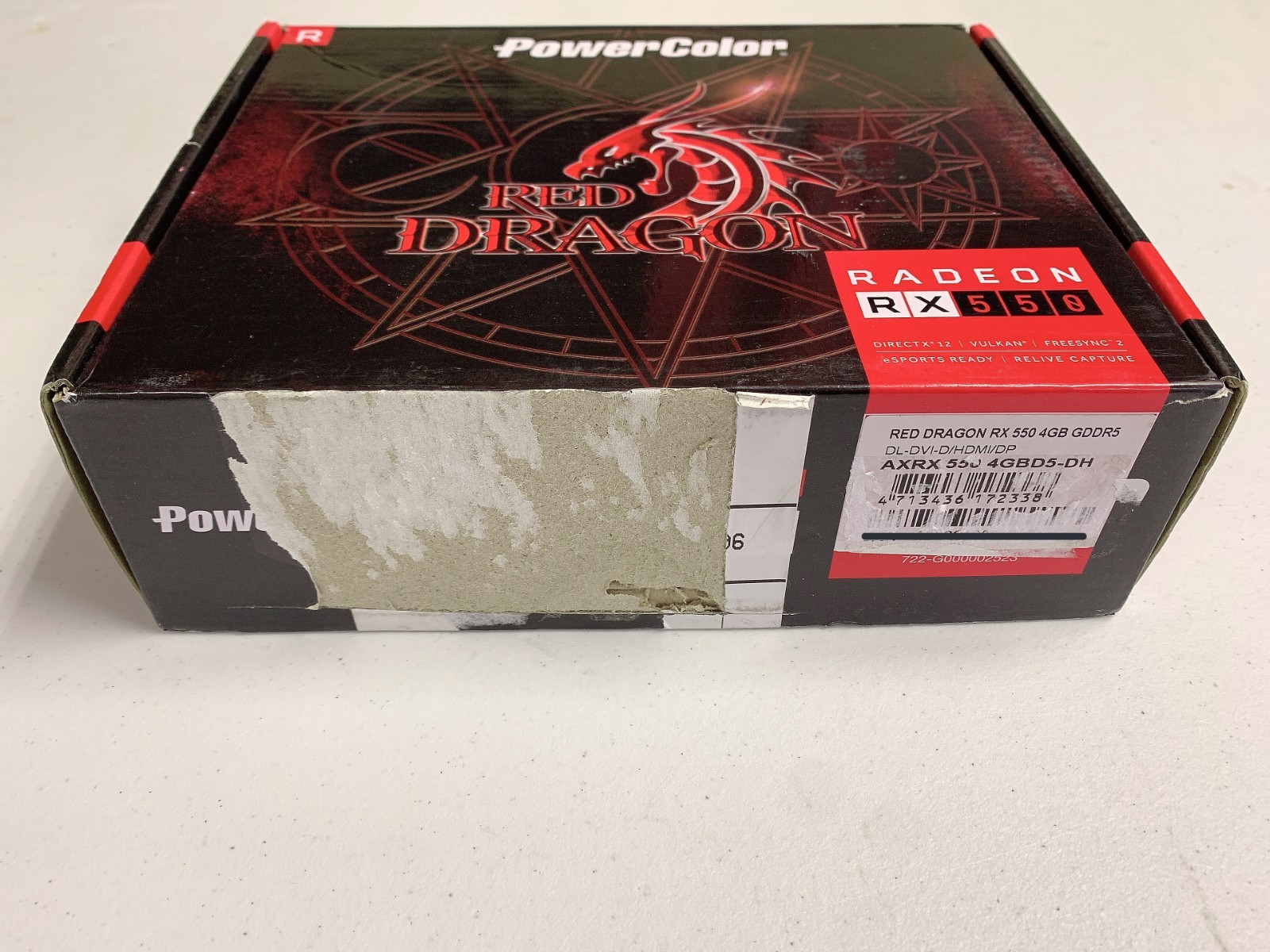 PowerColor AMD Radeon RX 550 AXRX 550 4GBD5-DH 4GB Red Dragon Graphics Card