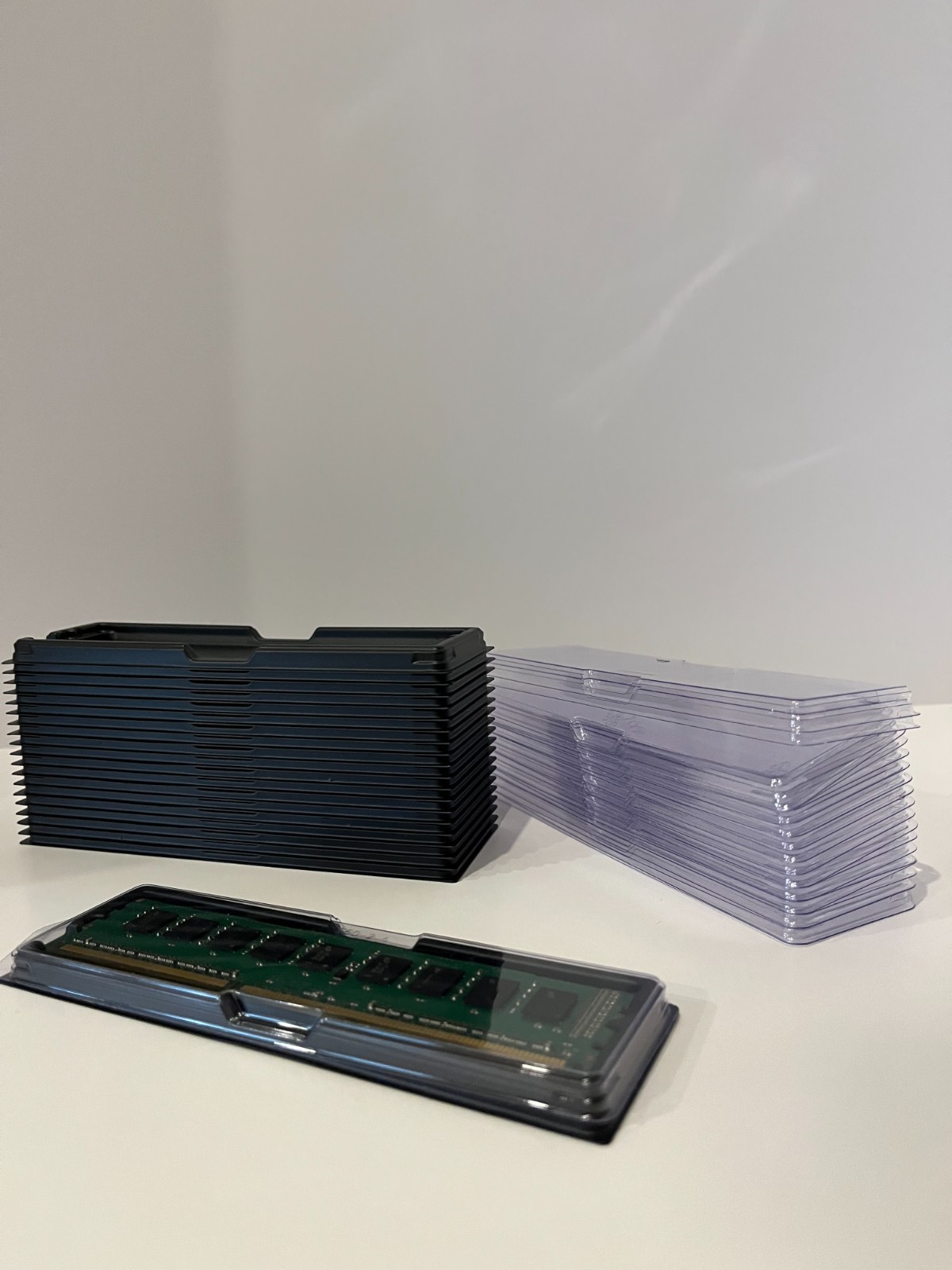 25 X DDR2 DDR3 DDR4 DDR5 Memory RAM Clamshell Case for DIMMs Anti Static ESD