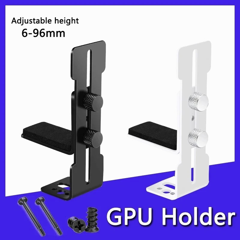 GPU Support Bracket 6-96mm Adjustable Metal Graphics Card Holder for PC Case