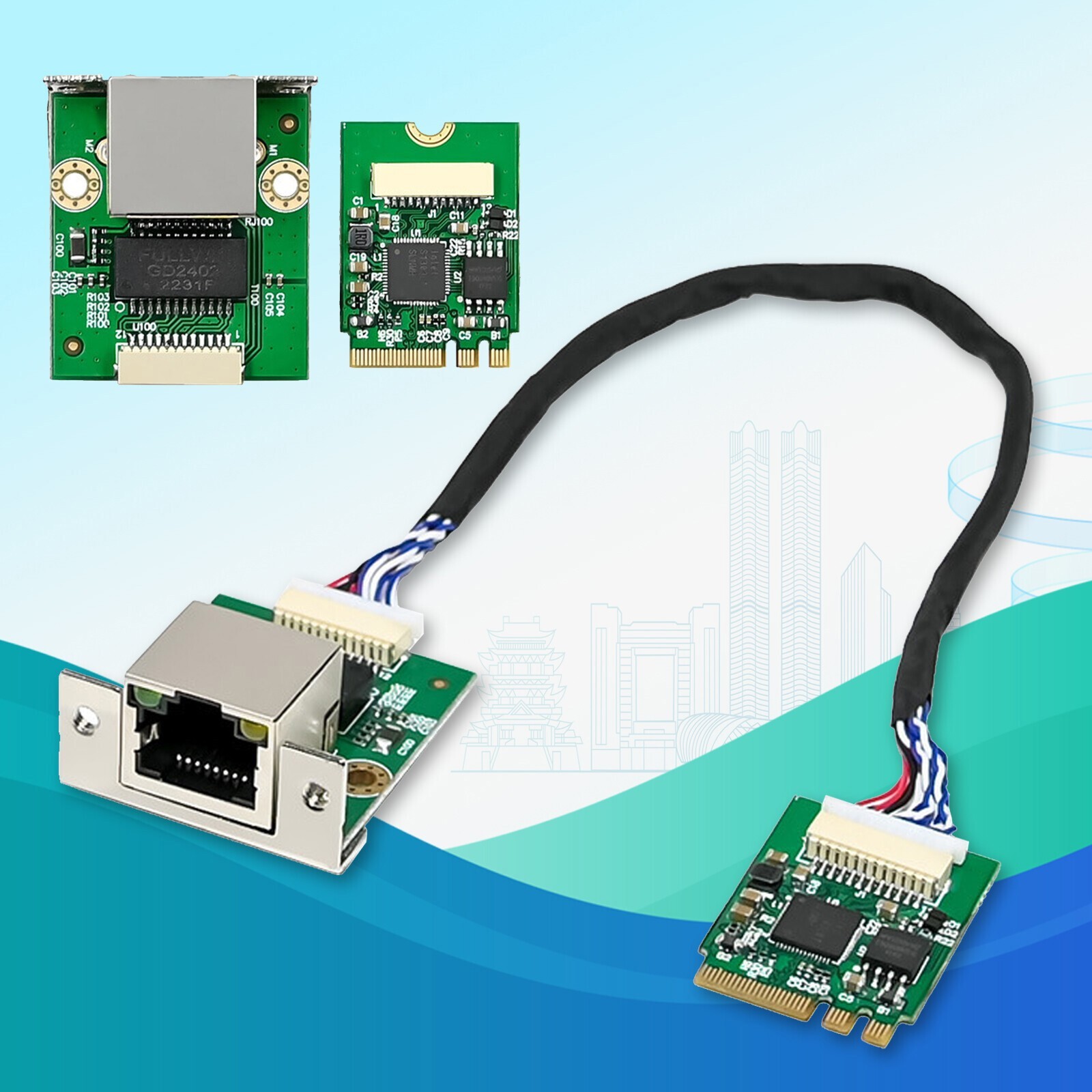 M.2 A+E 2.5GbE Intel I226-V Ethernet. NIC Card Multi-Gig 2.5G/ 1G/100M NGFF 2230