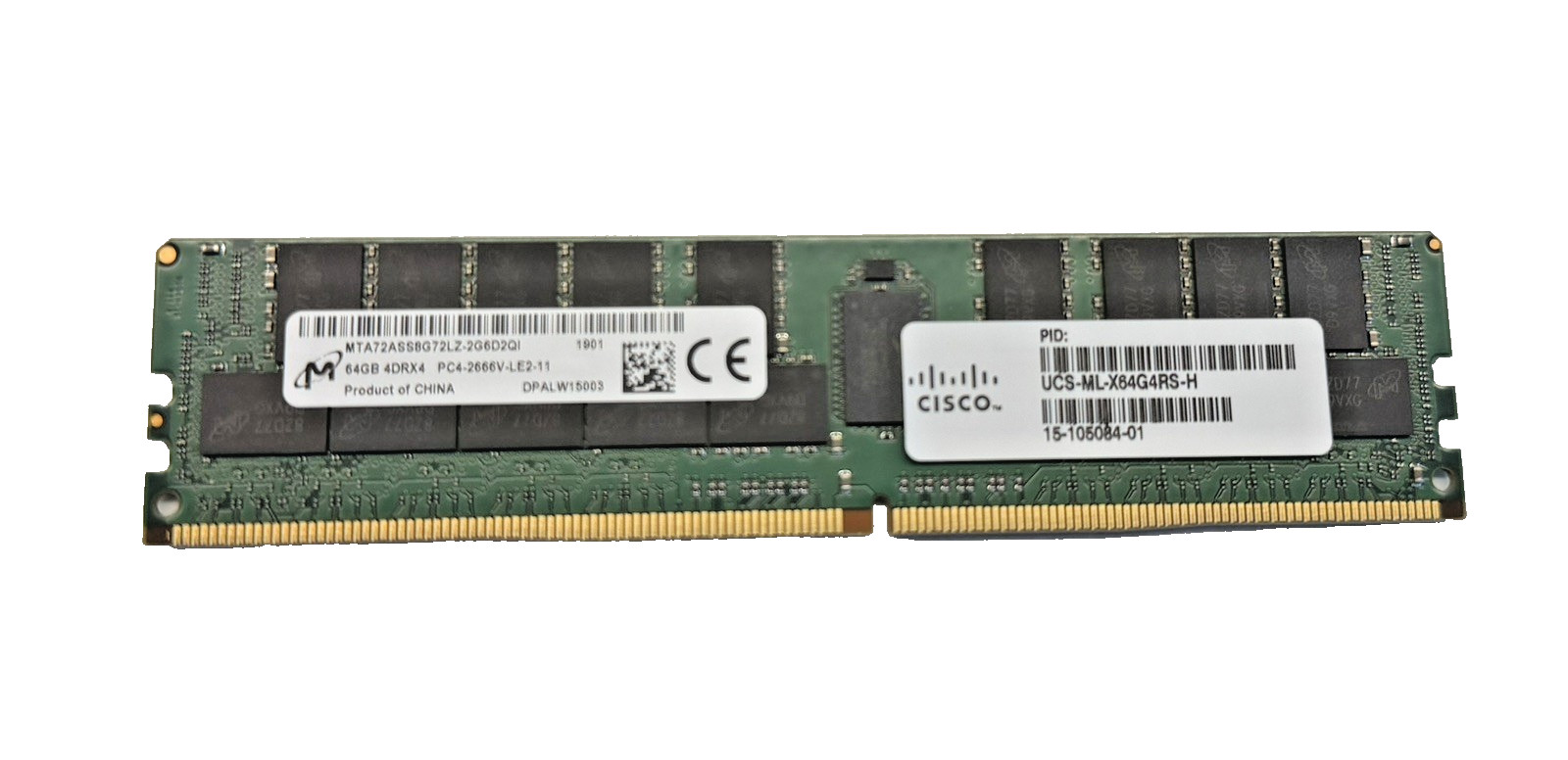 Cisco 64GB DDR4-2666 ECC LRDIMM UCS-ML-X64G4RS-H 15-105084-01 Server Memory RAM