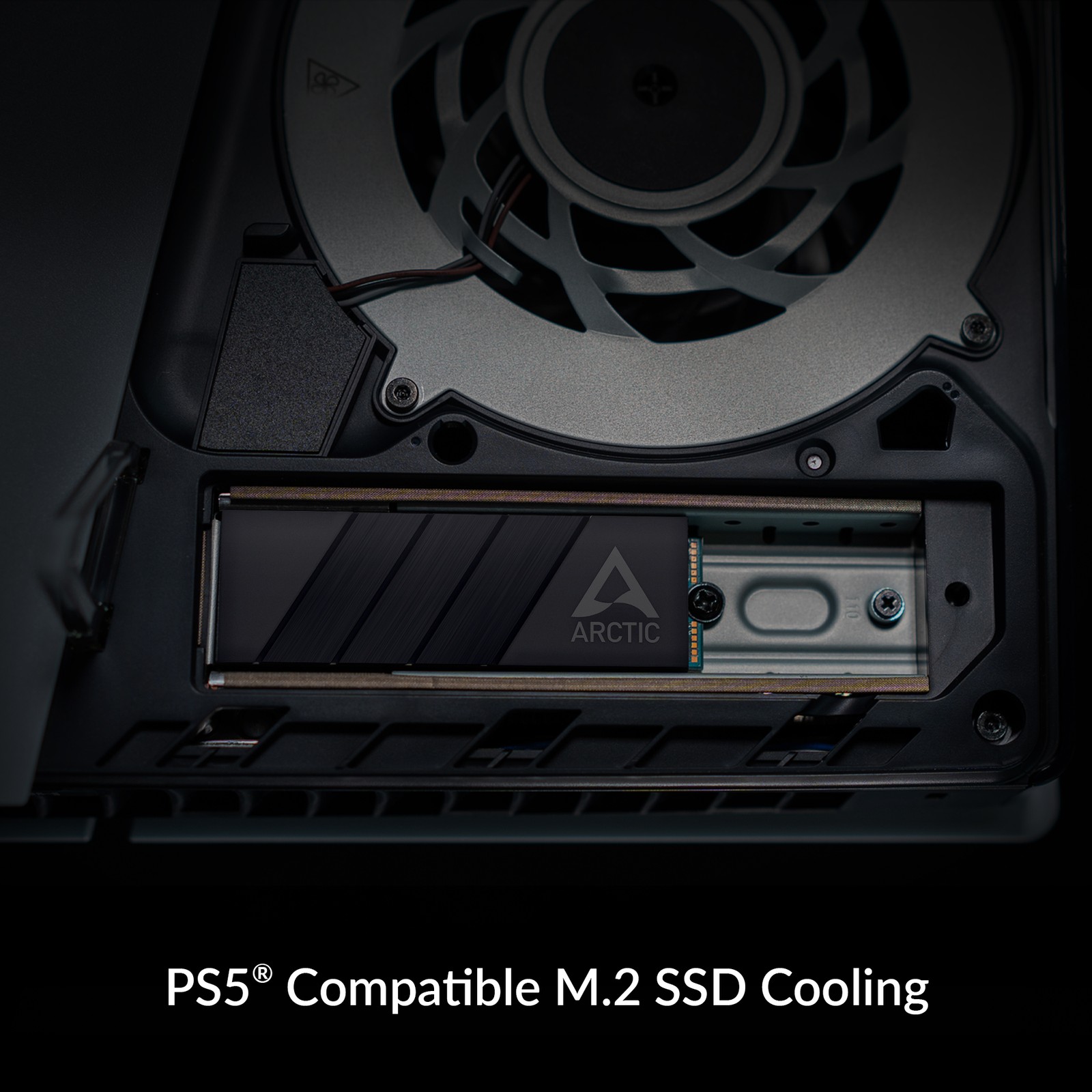 ARCTIC M2 Pro Heatsink SSD Cooler M.2 2280 SSD with thermal pads Gaming Console