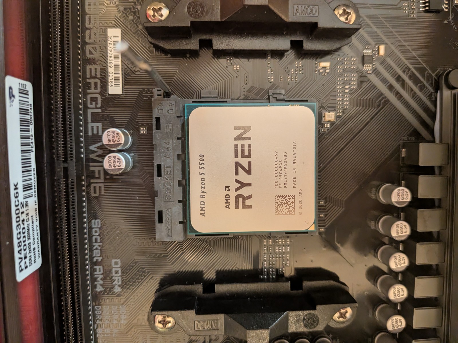 AMD Ryzen 5 5500 6-Core 3.6GHz Socket AM4 CPU 16MB L3 3MB L2