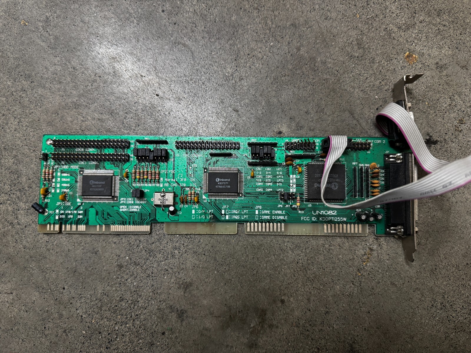 Winbond W83758P PTI-255W Multi I/O Card FDD HDD Gameport Paralell Controller