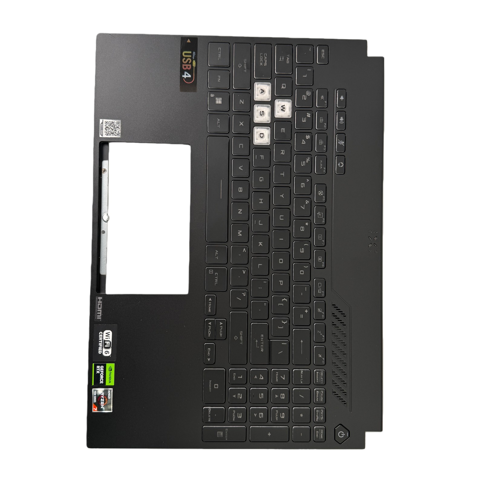 For ASUS TUF Gaming A15 F15 FX507 FA507 FX507Z Palmrest Keyboard Backlit US