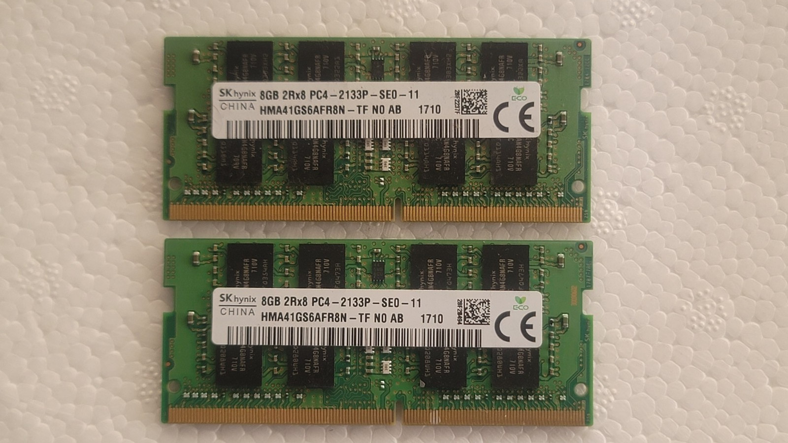 16GB (8GBx2) SK hynix 8GB 2Rx8 PC4-2133P-SE0-11 DDR4 Memory Ram