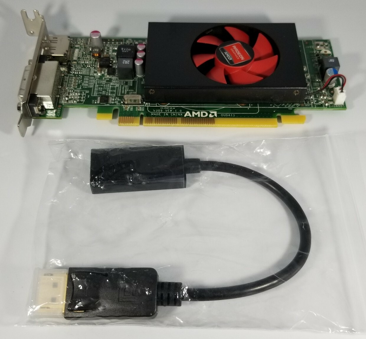 Dell AMD R5 240 Slim SFF Video Card Windows 10 1GB PCIe x16 DVI DisplayPort HDMI