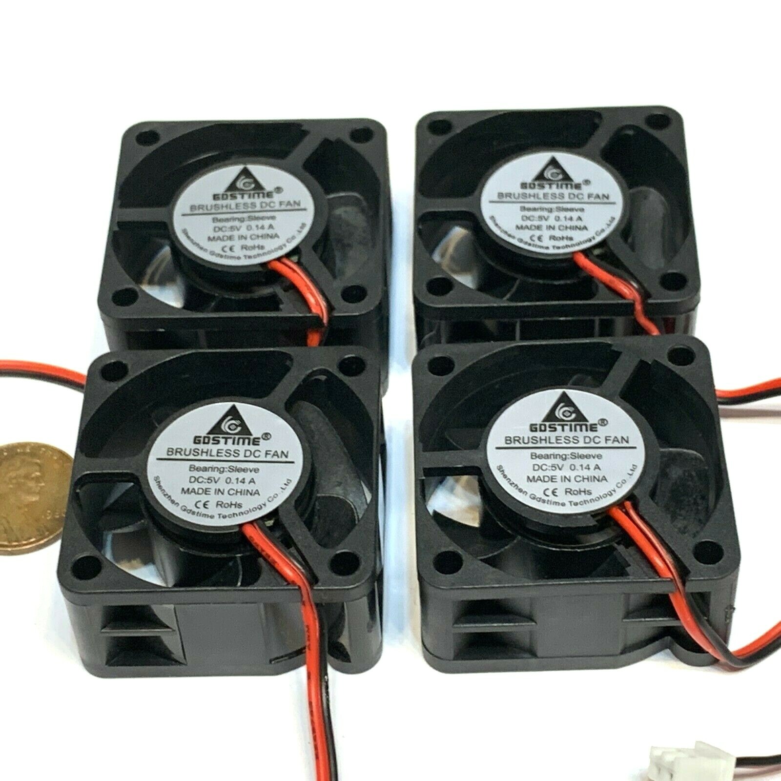 4 Pieces Fan 5v GDStime 4cm 4020 40mm 40x40x20mm 3d printer blower computer A41
