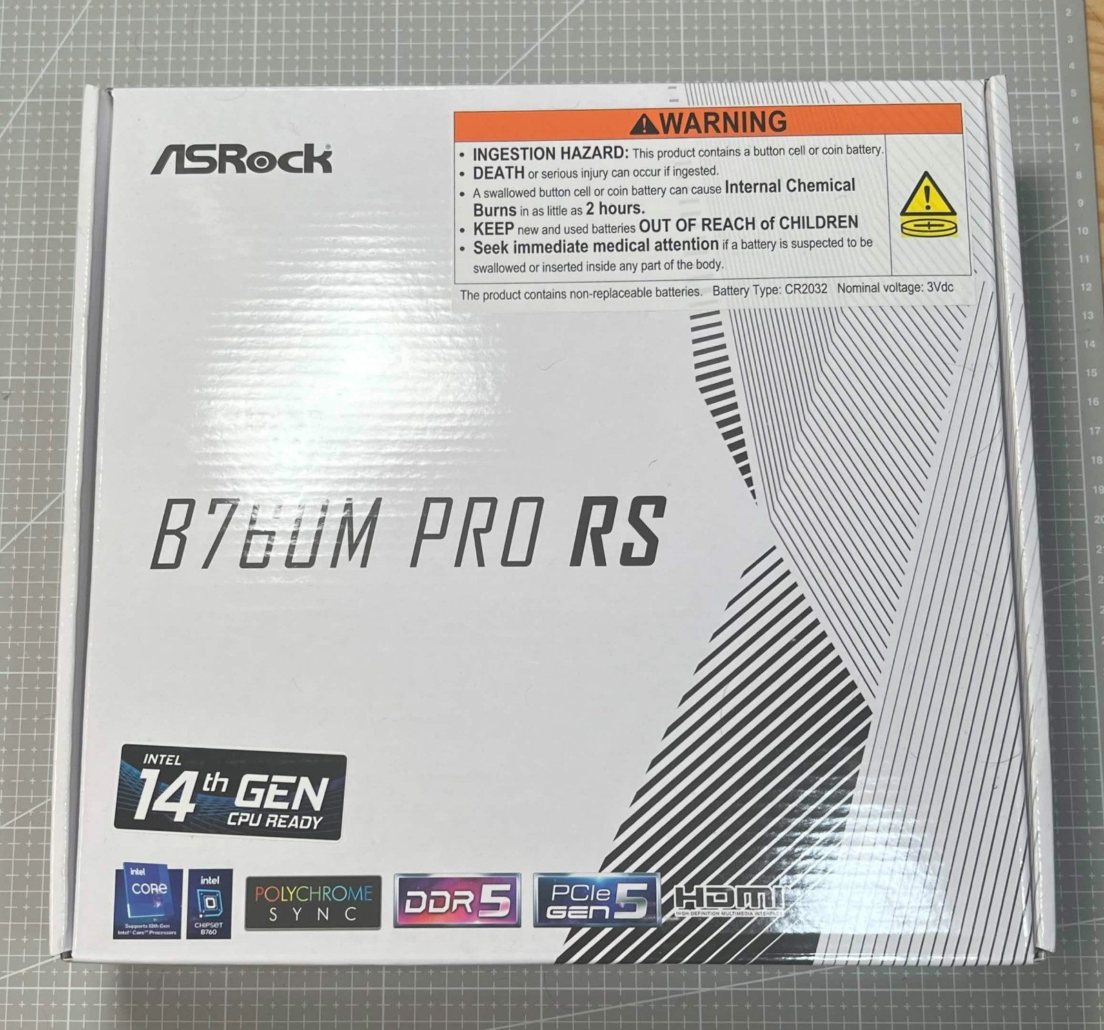ASRock B760M PRO RS WiFi LGA 1700 Intel B760 Micro ATX Motherboard