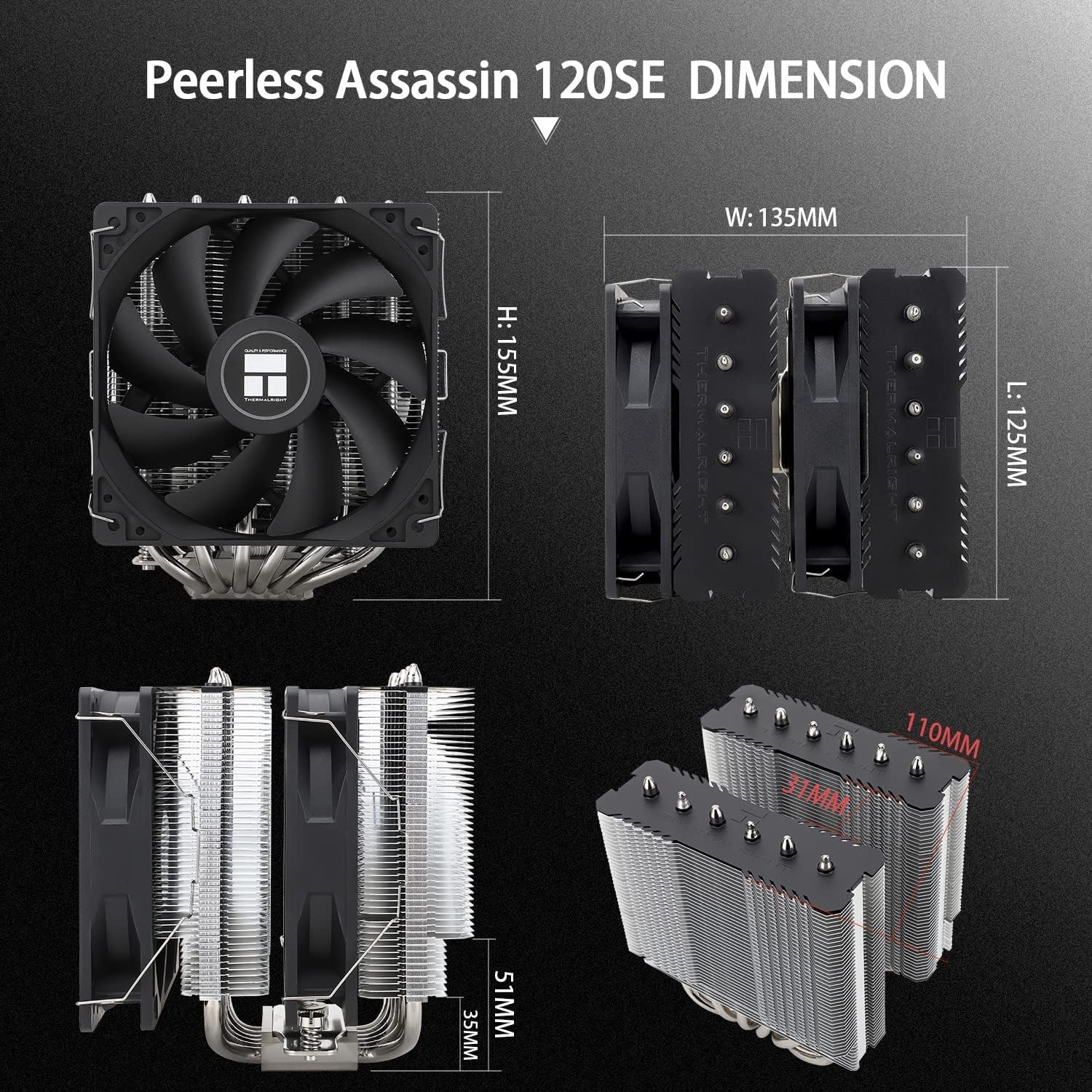 Efficient Air Cooling with Peerless Assassin 120 SE – AMD & Intel Compatible