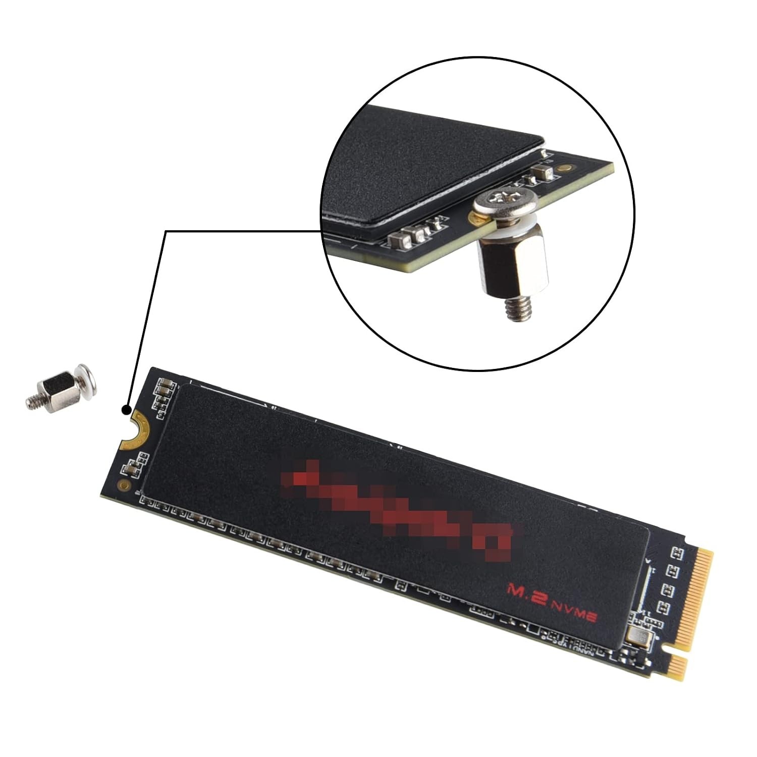Durable M.2 SSD Screws Kit with Magnetic Screwdriver for Easy Installation