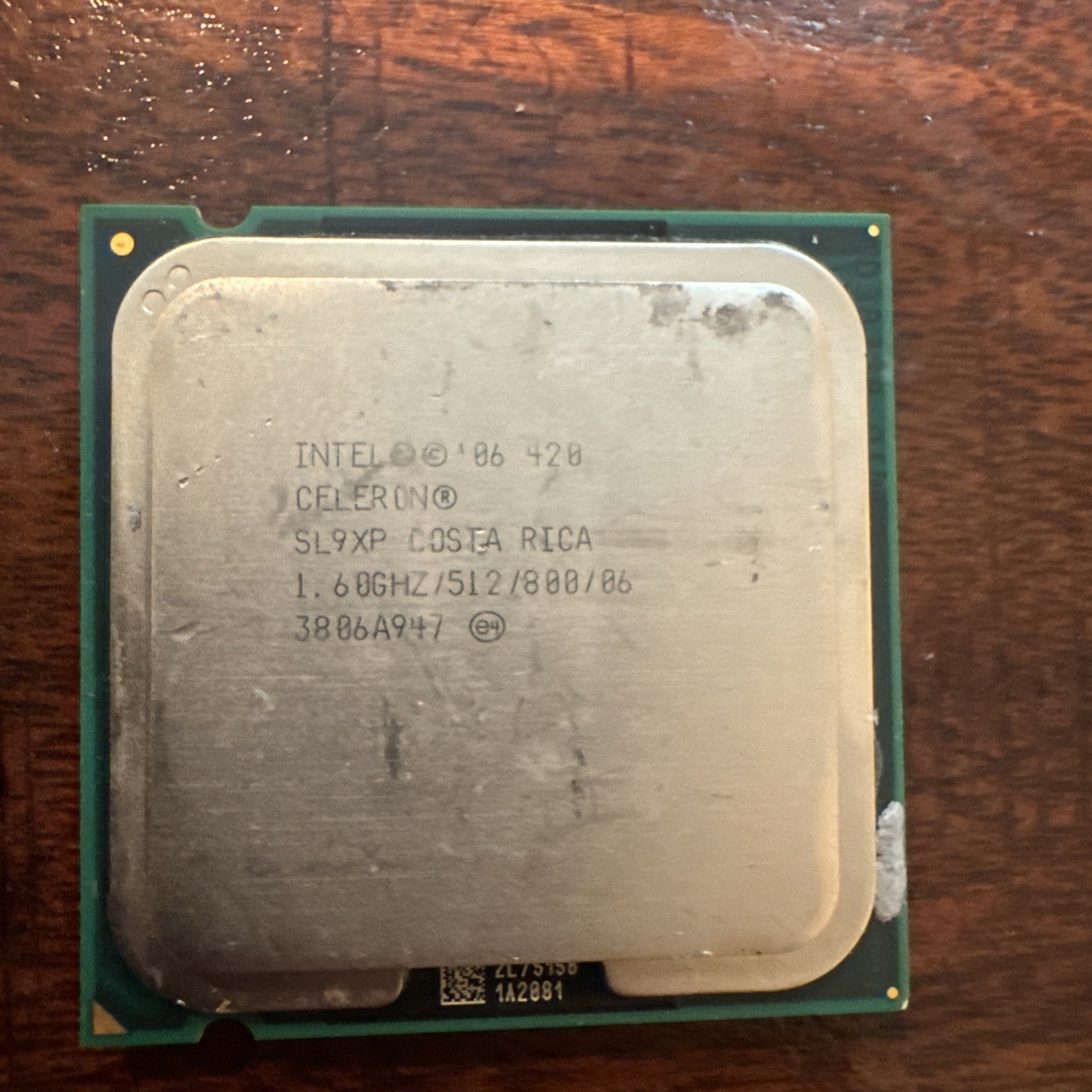Intel Celeron 420 1.6 GHz 64-bit Processor 512KB L2 Cache CPU Socket 775 SL9XP