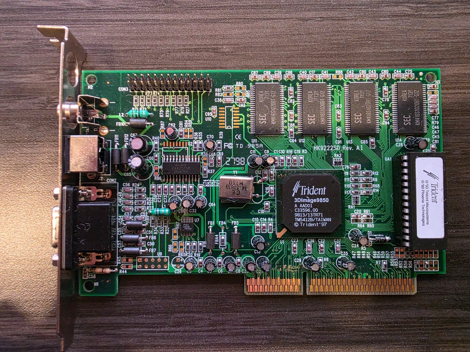 Trident 3DImage 9850 4MB AGP Graphics Card