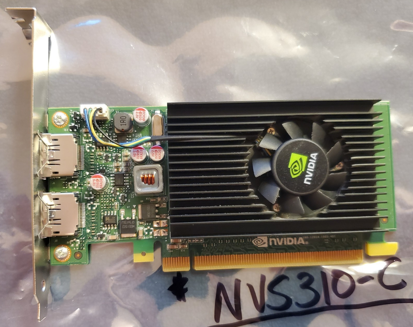 NVIDIA NVS310 512MB GDDR3 64bit P2014 Video Card PCIe, 2-DisplayPort ports