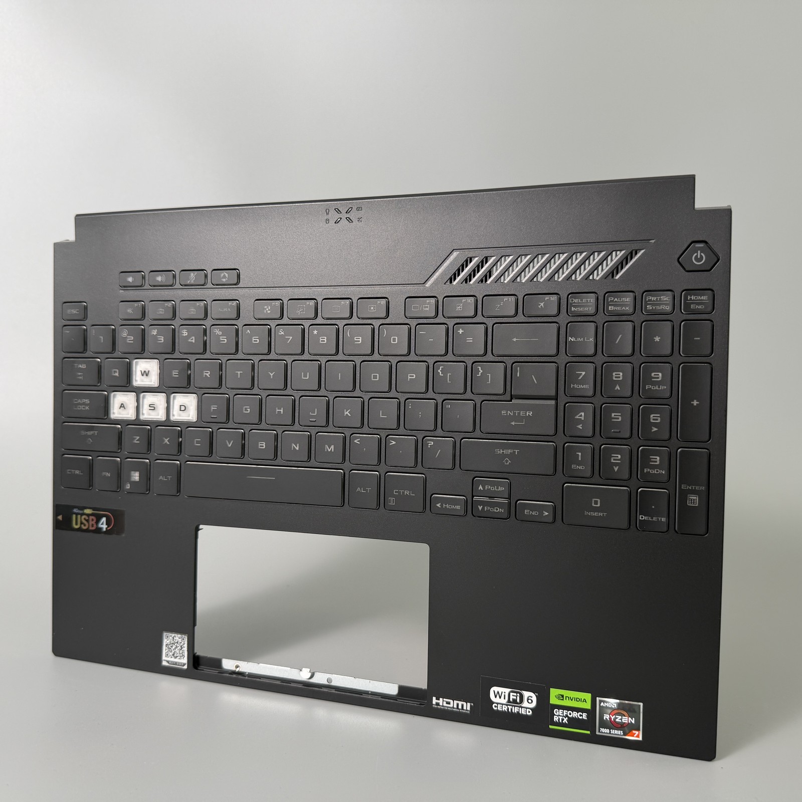 For ASUS TUF Gaming A15 F15 FX507 FA507 FX507Z Palmrest Keyboard Backlit US