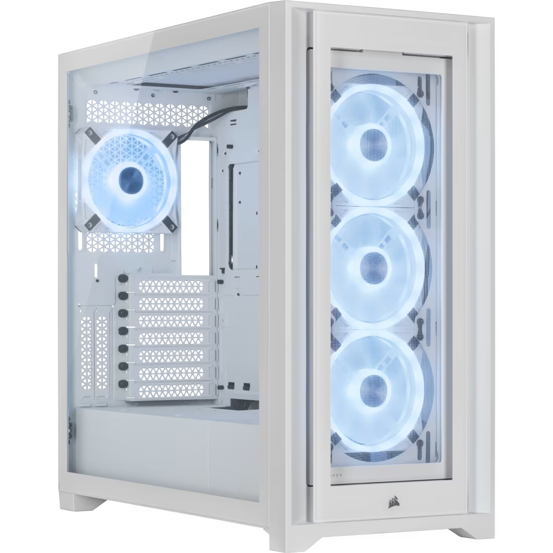 NEW Corsair iCUE 5000X RGB QL Edition Mid Tower Case – True White (CC9011233WW)