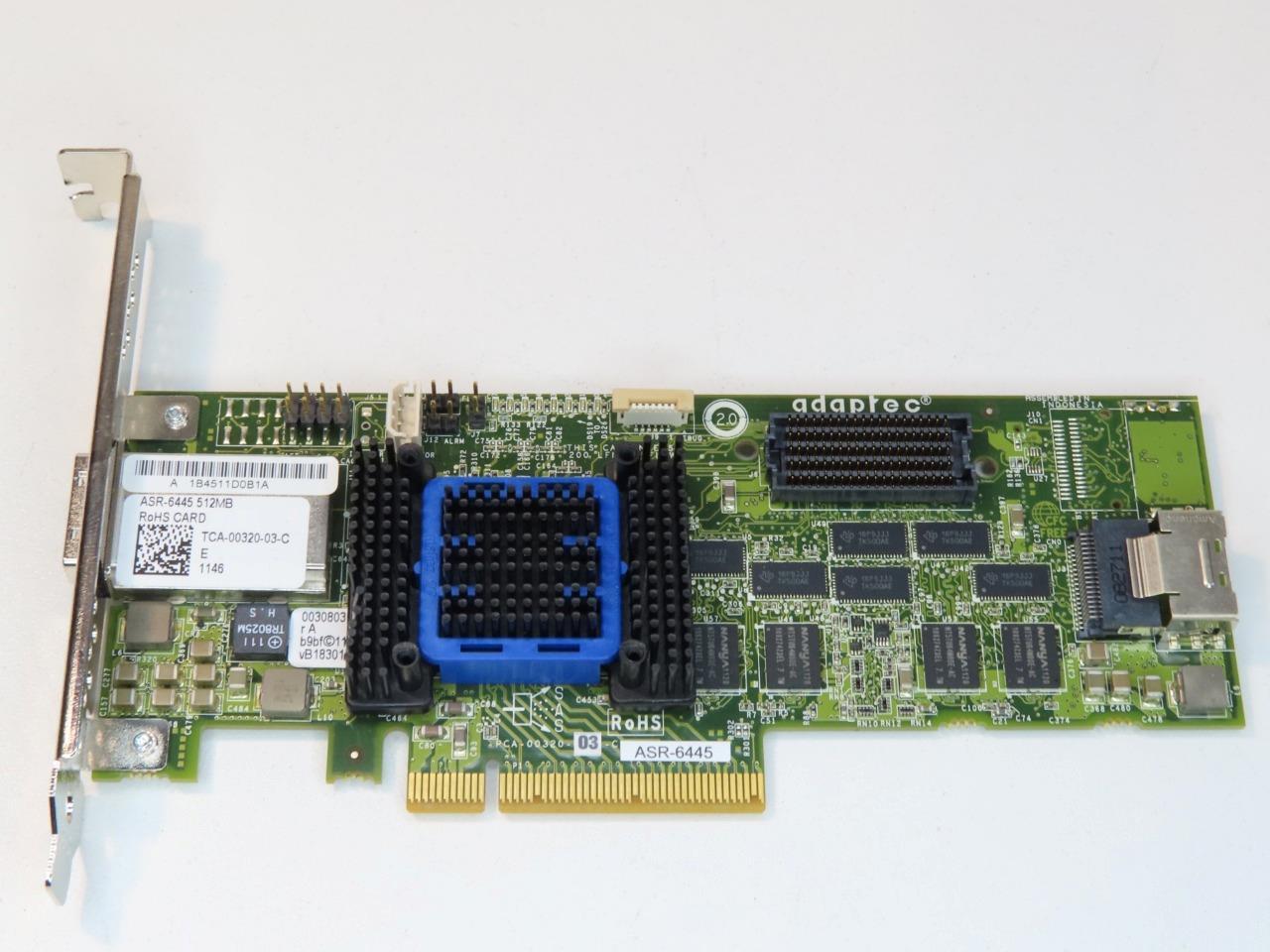 ADAPTEC ASR-6445 512MB SAS/SATA 6.0GB/S PCIE RAID CONTROLLER