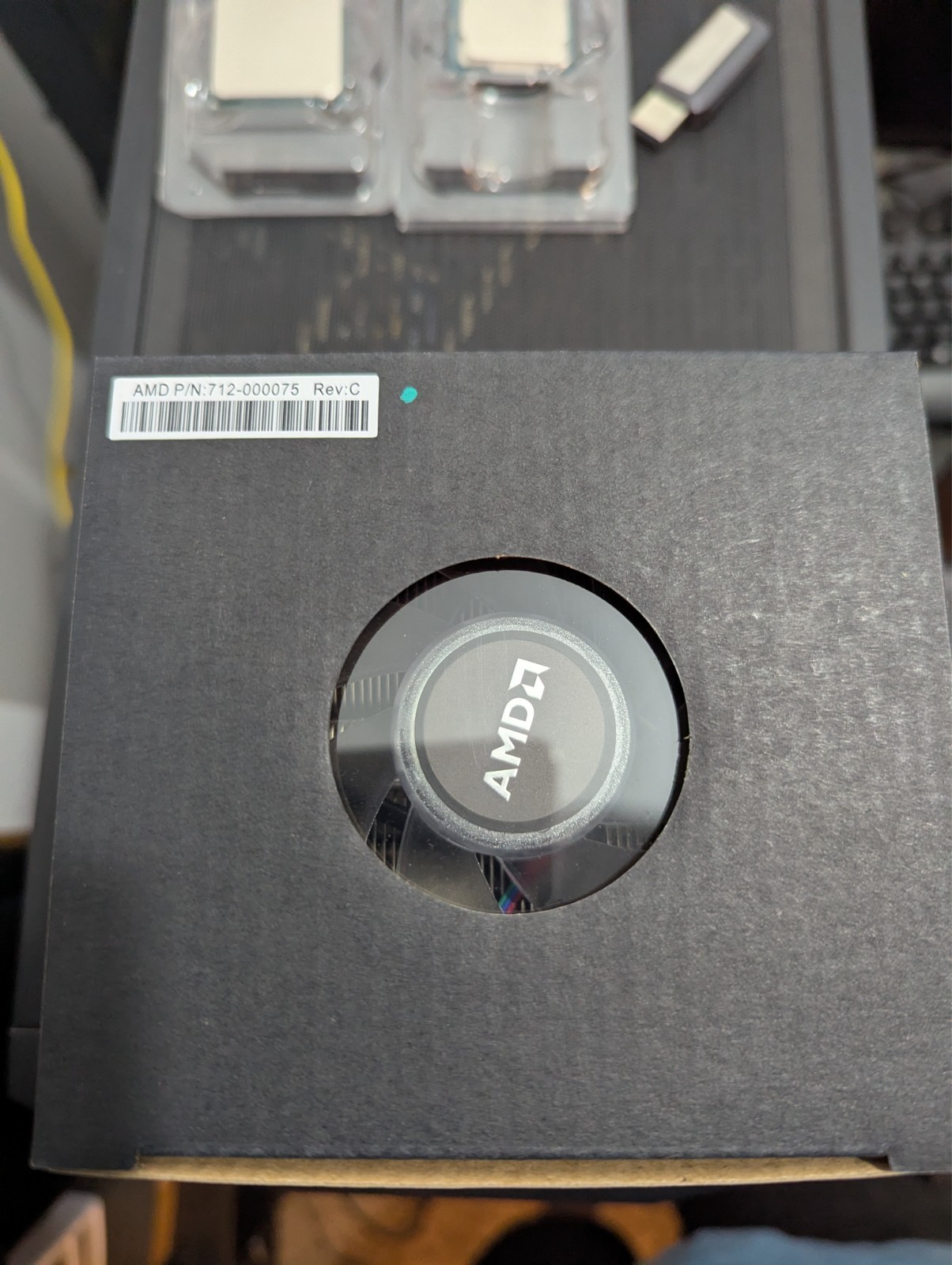 AMD Wraith Prism RGB LED CPU Cooler – Genuine AMD OEM Cooler – 712-000075 Rev C