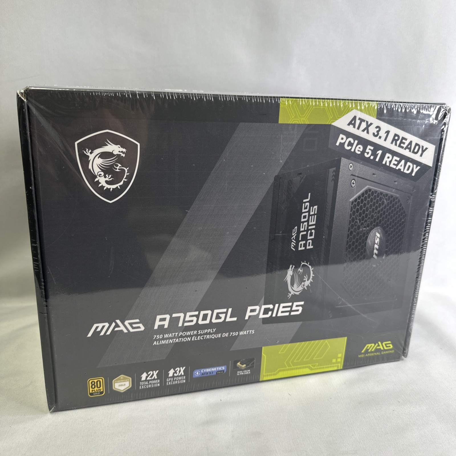 MSI – MAG A750GL PCIE 5 750W ATX 3.1 Full Modular 80+ Gold Gaming Power Supply