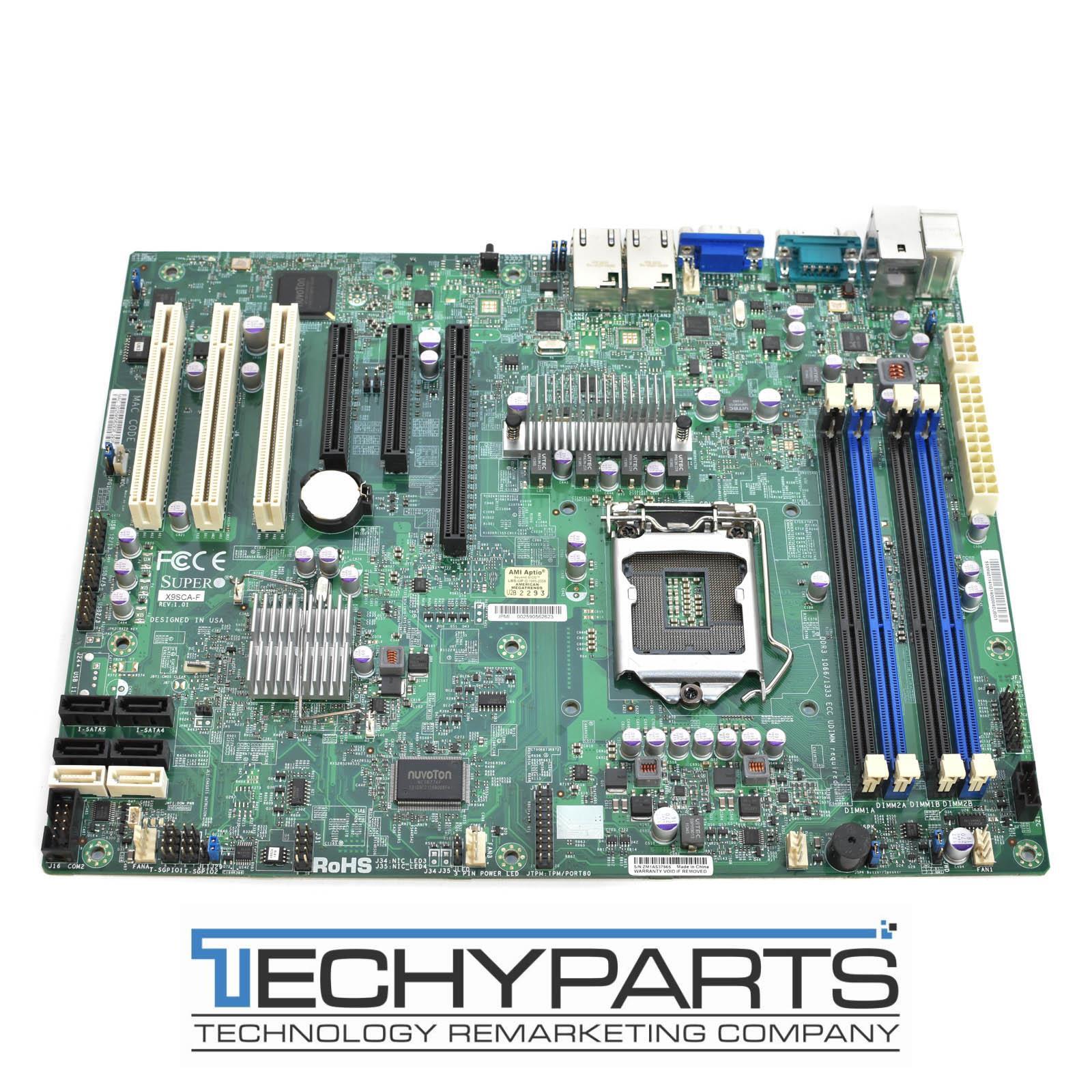 Supermicro X9SCA-F Intel C204 Socket LGA1155 ATX Xeon E3 Server Motherboard