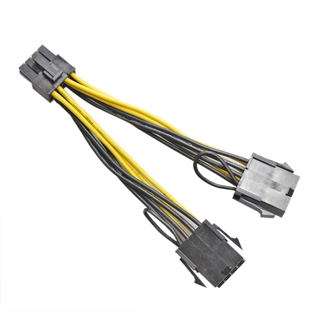 GinTai 8 pin GPU Female to PCI-E 8 pin Male Graphics Card Power Extension Cab…