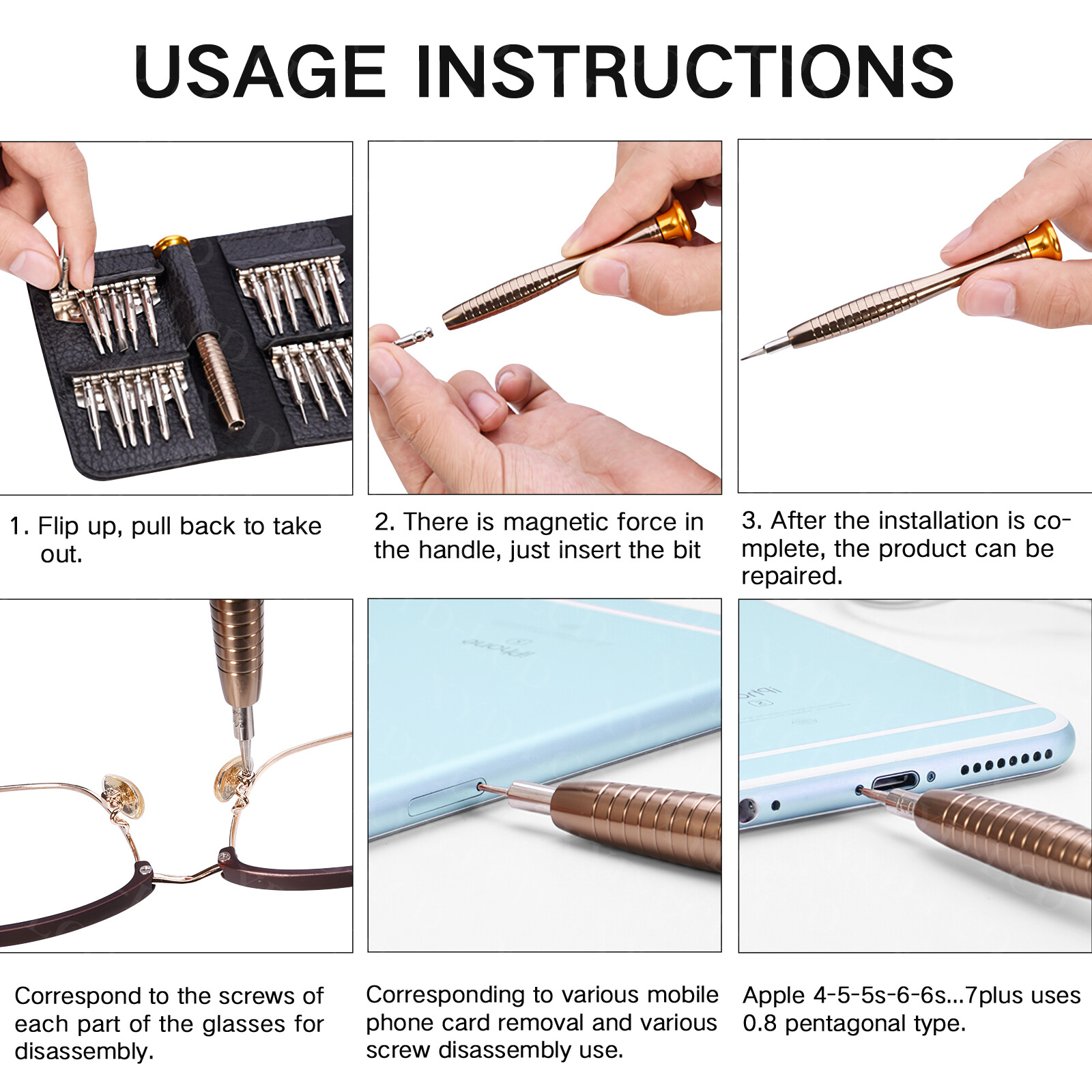 Macbook Air, Macbook Pro Repair Tool Kit W/ 1.2mm Pentalobe Screwdriver 25 in 1