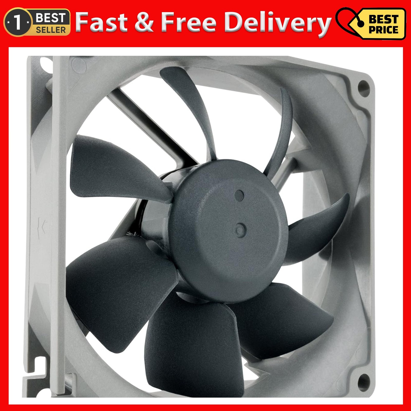 Noctua NF-R8 redux-1200, Ultra Quiet Silent Fan, 3-Pin, 1200 RPM (80mm, Grey)