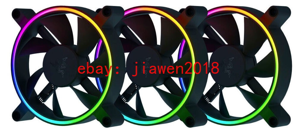 Razer Kunai Chroma 120mm 2200RPM Max ARGB and PWM Hydraulic Case Fans (3 Fans)
