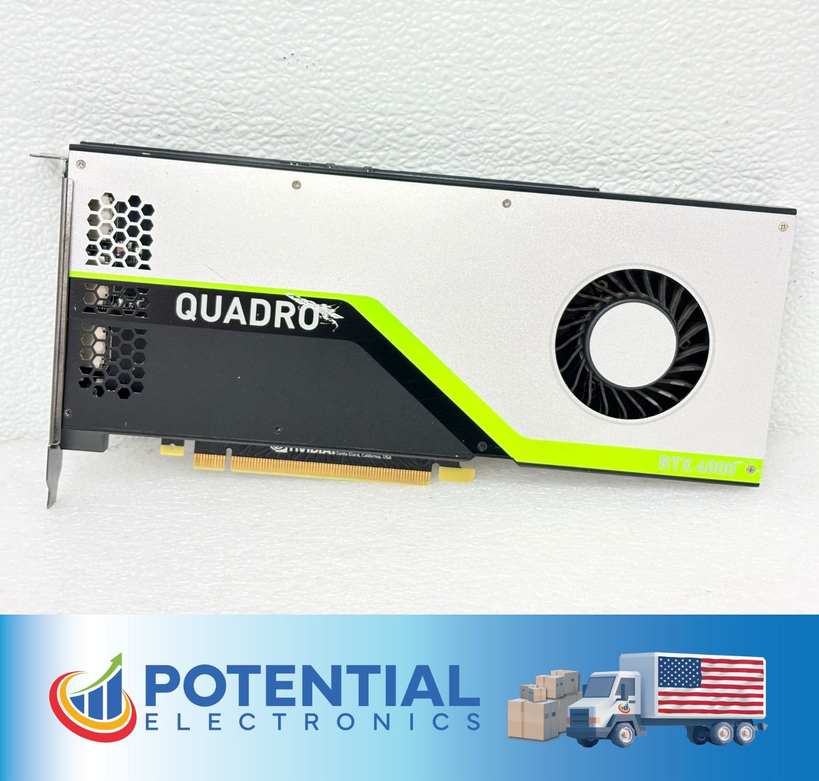NVIDIA Quadro RTX 4000 PCIe x16 3.0 8GB GDDR6 256-Bit 8-Pin PCIe Graphics Card