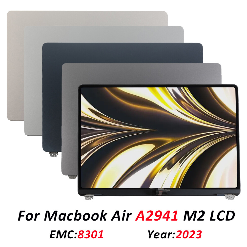 AAA For Macbook Air 15.3″ M2 A2941 2023 LCD Display+Top Cover Screen Assembly US