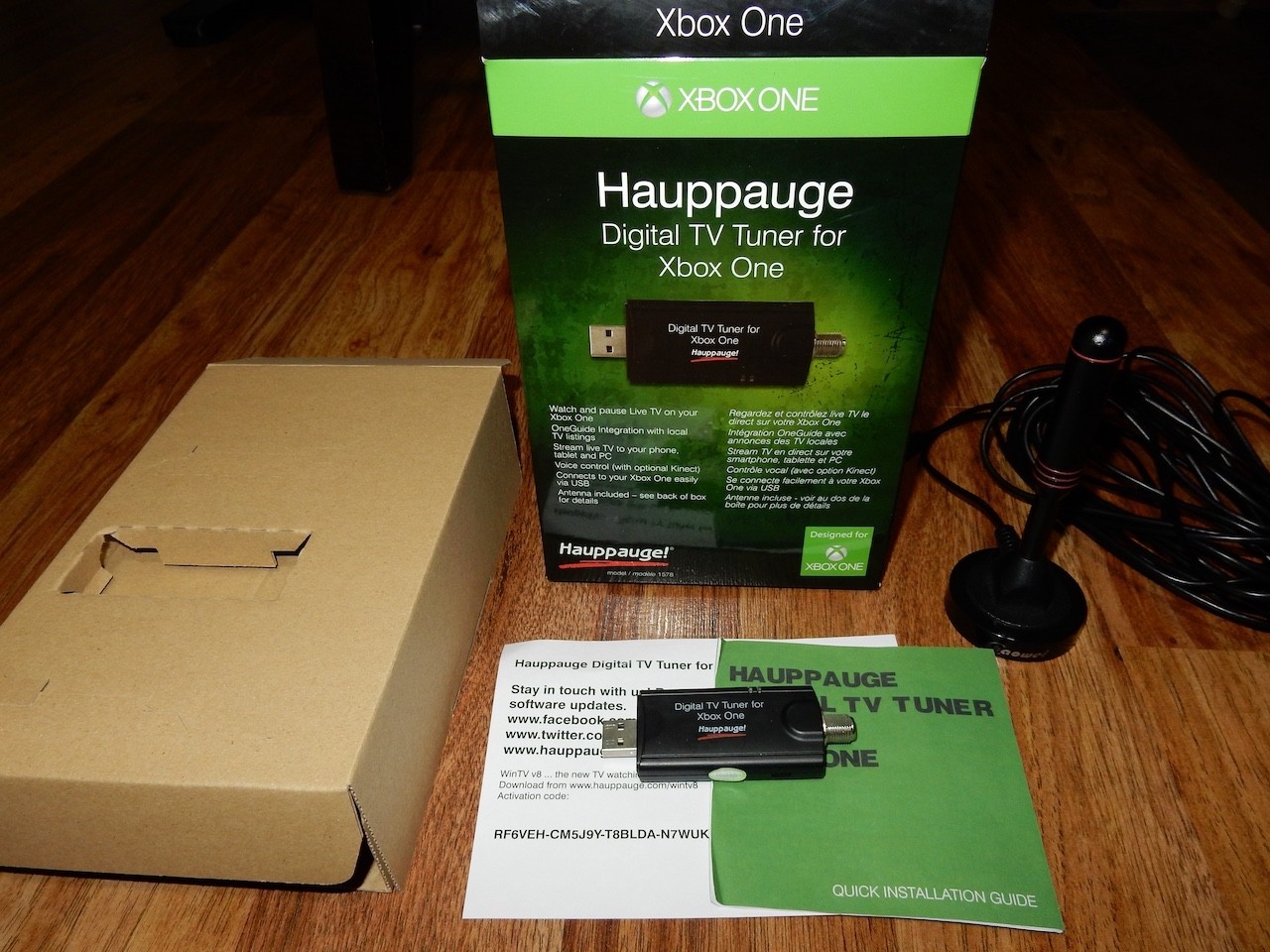 Hauppauge Digital TV Tuner for Xbox One 1578 Video Capture Black And PC