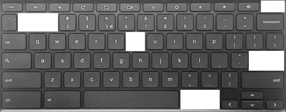AS368 Replacement single key for keyboard Asus Chromebook C204 C204EE C204MA