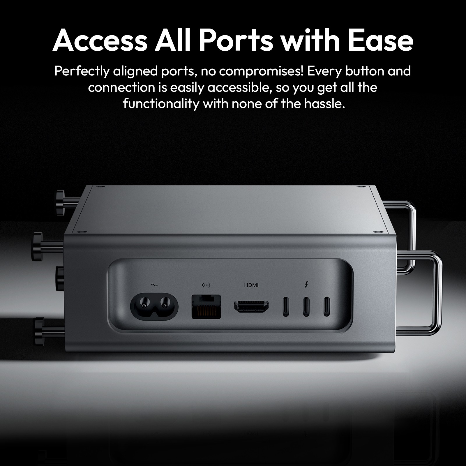 Ulanzi QT01 Aluminum Alloy Case for Mac Mini M4 M4 Pro Desktop Tower