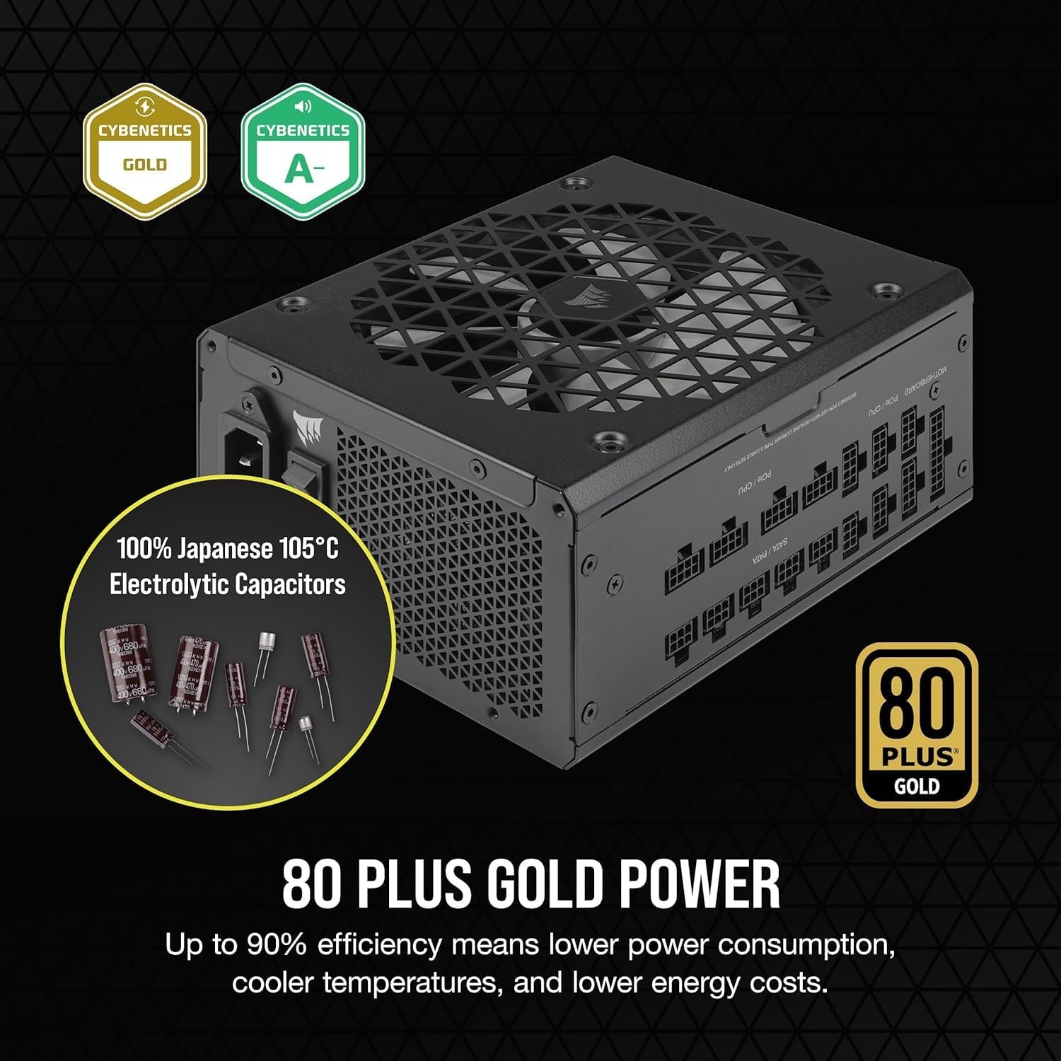 Corsair RM1200x Shift Fully Modular ATX Power Supply Cable Included