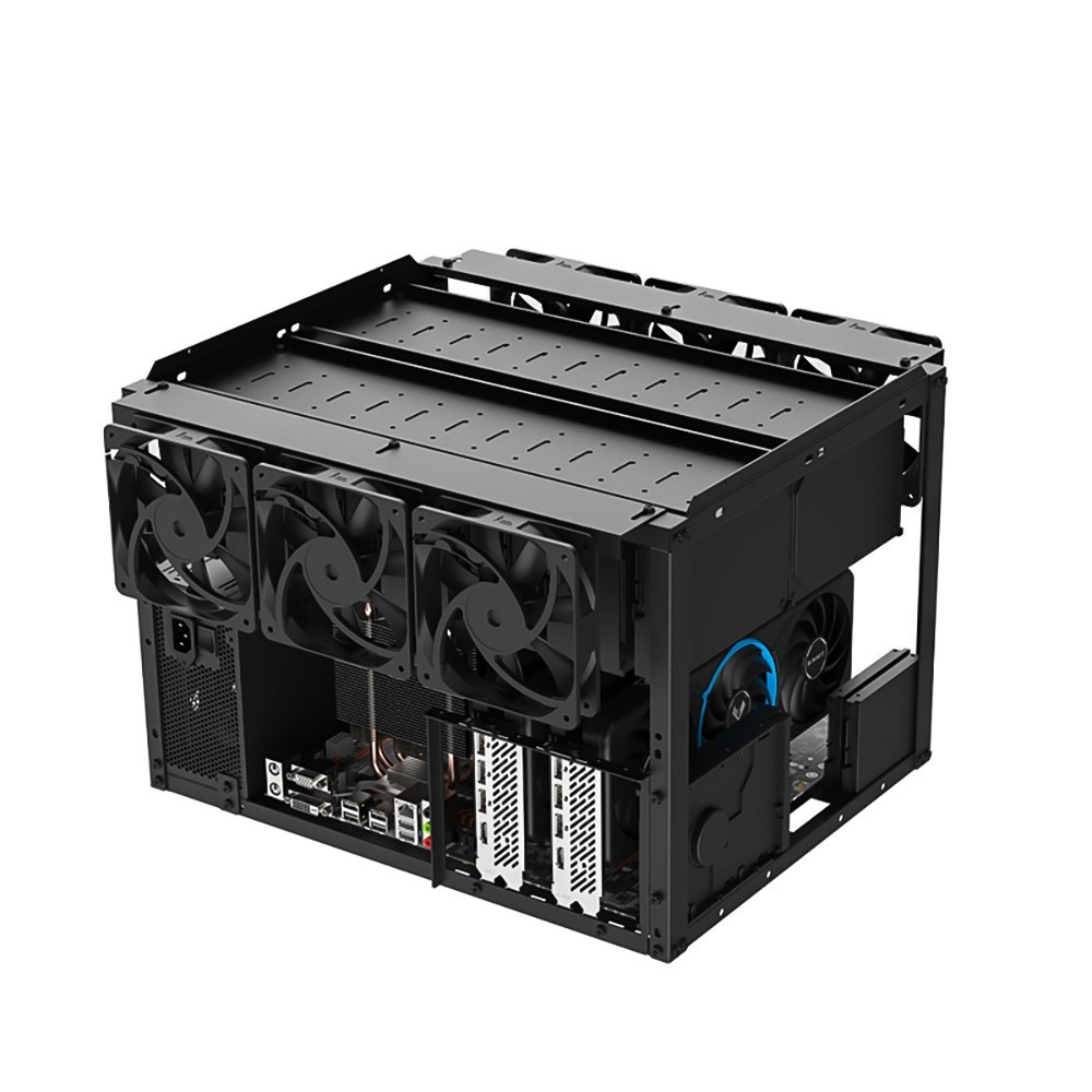 24+4 HDD Open Air PC Case DIY Test Bench Frame with 3.5 Inch Hard Drive Holders
