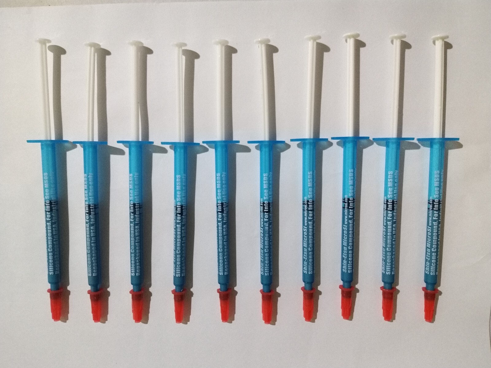Genuine SHIN-ETSU MICROSI SILICONE THERMAL,COMPOUND,GREASE,TUBE,CPU GPU Syringe