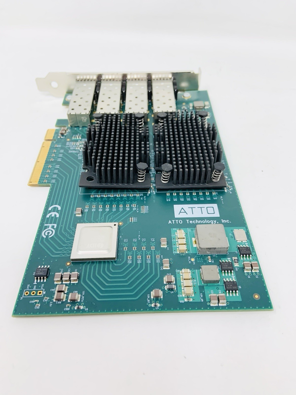 ATTO FastFrame FF-NS14 Quad-Port 10Gb FC PCIe x8 Network Adapter + 4x 10Gb SFP+
