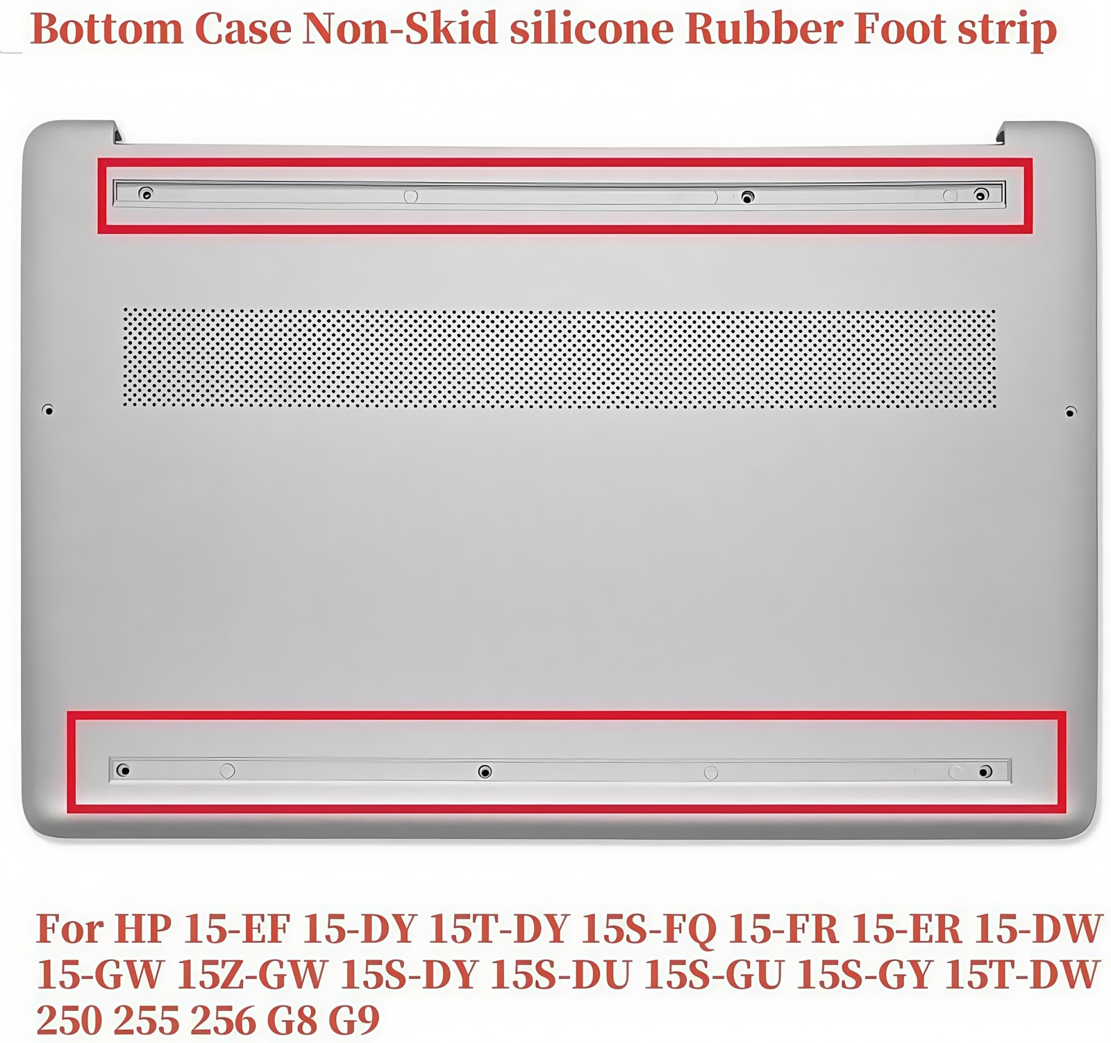Silver Rubber FEET For HP 15-EF 15-DY 15T-DY 15s-fq 15-fr L63597-001