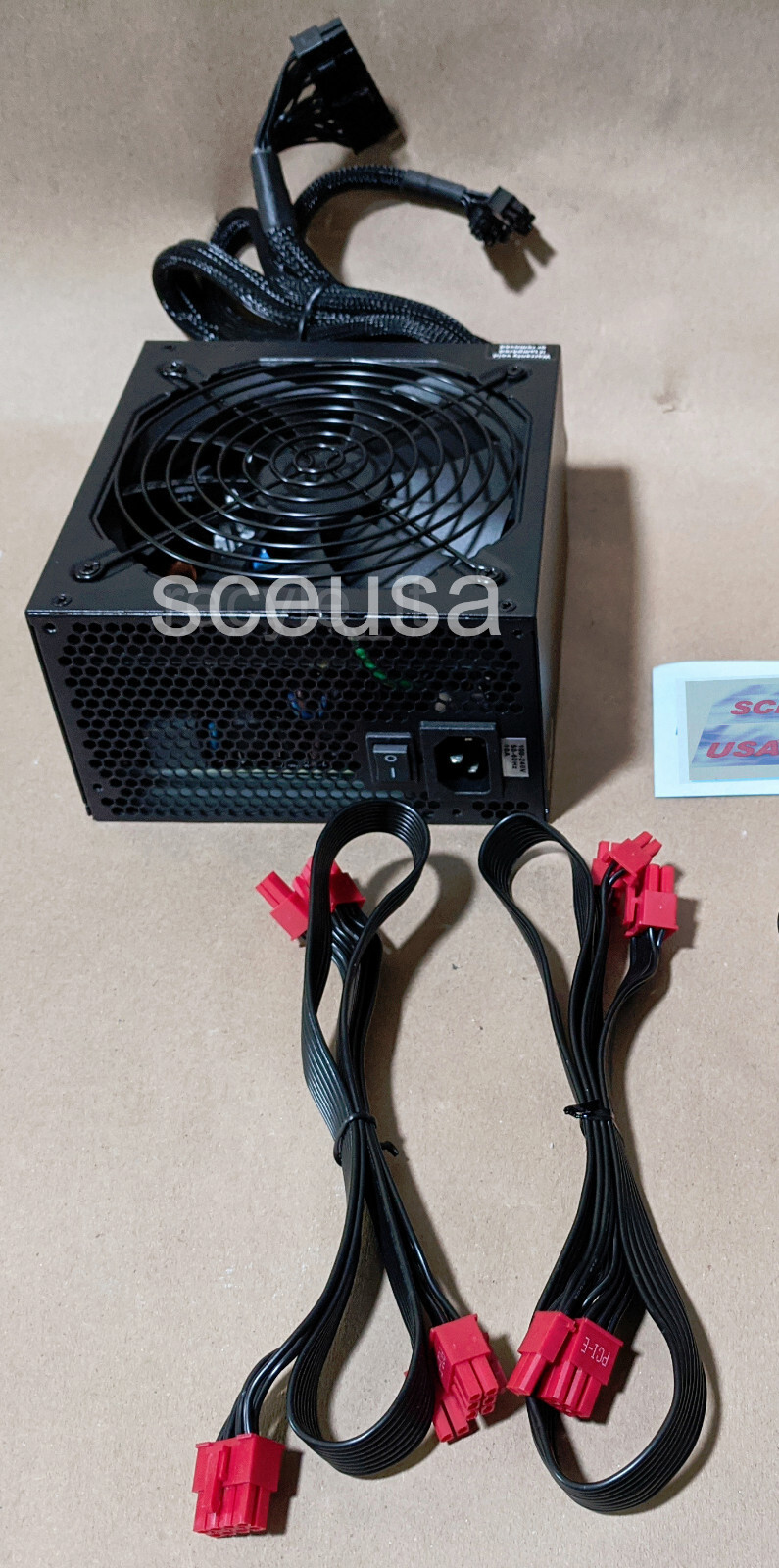 PowerSpec 650W 80+ Gold ATX PC Power Supply 20+4pin, 4+4pin CPU, 4x PCIe Cables