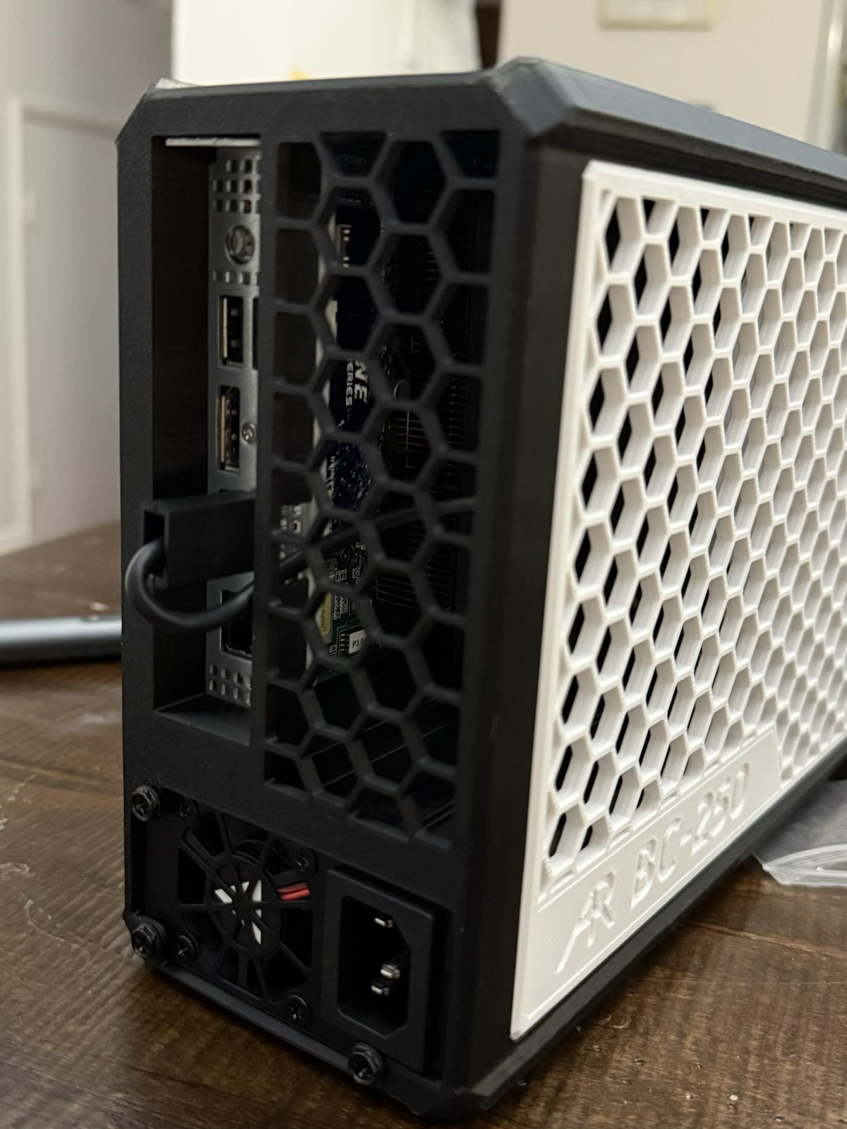 Ultimate Asrock AMD BC-250 Cooling Case – Fits Apevia Flex ATX PSU – Made in USA