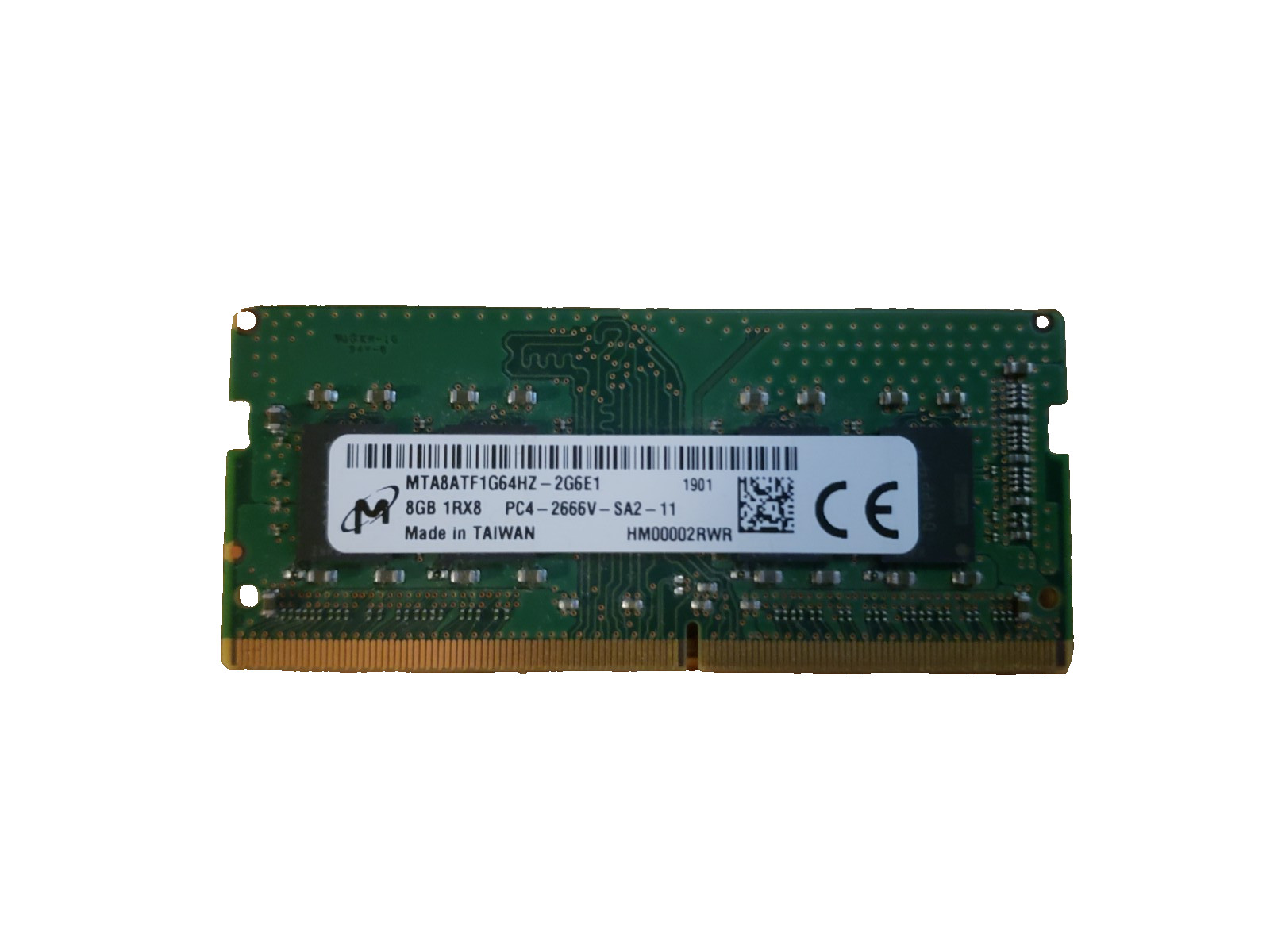 8GB Micron MTA8ATF1G64HZ-2G6E1 DDR4 PC4-2666V SODIMM Laptop Memory