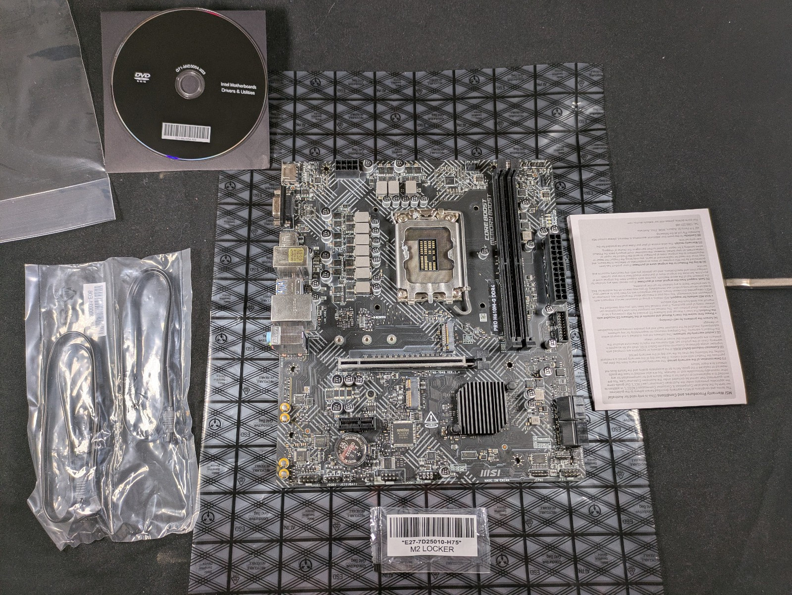 MSI PRO H610M-G DDR4 LGA 1700 MicroATX Intel Motherboard