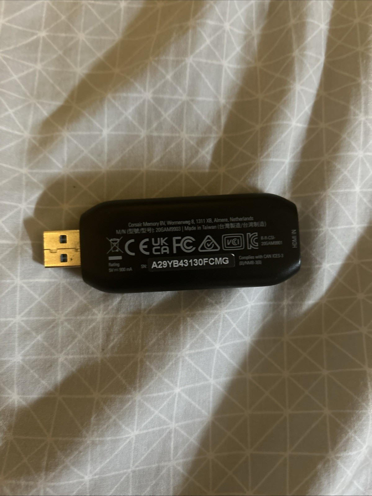 Elgato Cam Link 4K USB 3.0 Video Capture Device With HDMI to Mini HDMI Cable