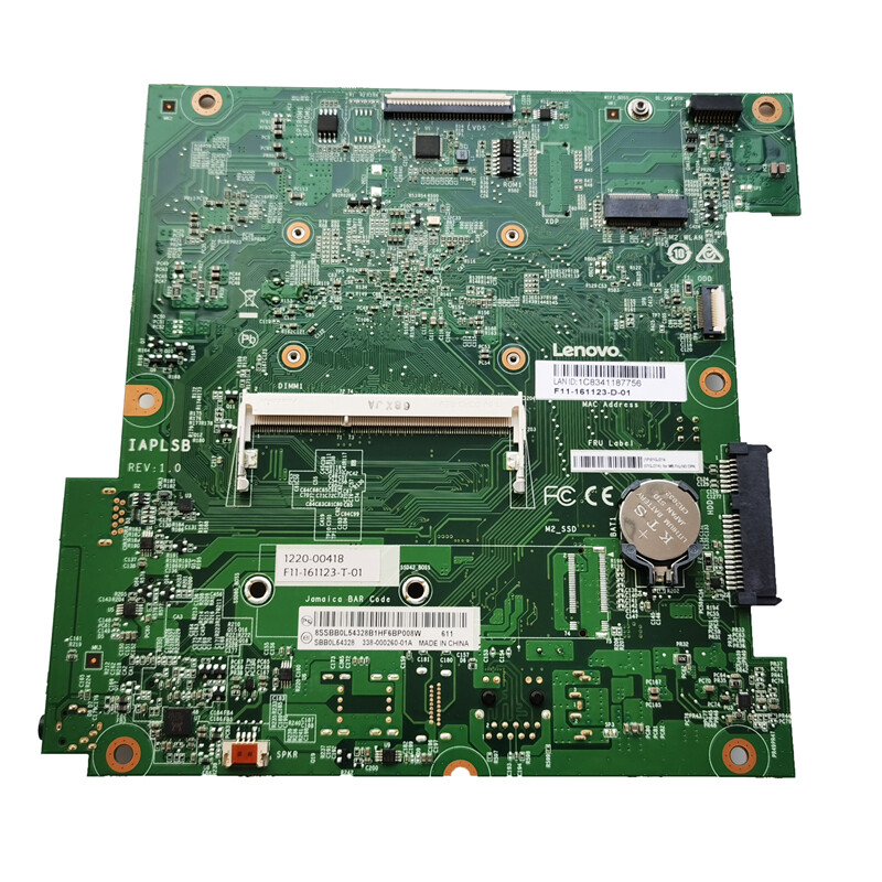 For Lenovo 310-20IAP 310-20ASR With J3455 CPU 01GJ214 All-in-One Motherboard