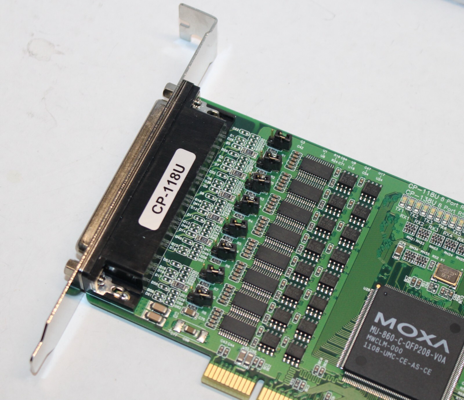 MOXA CP-118U – 8-port RS-232/422/485 Universal PCI serial board