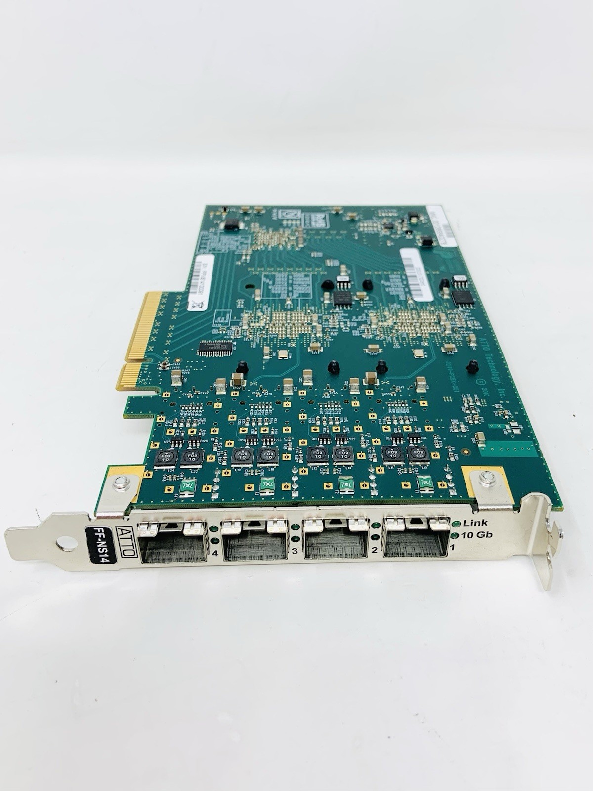 ATTO FastFrame FF-NS14 Quad-Port 10Gb FC PCIe x8 Network Adapter + 4x 10Gb SFP+