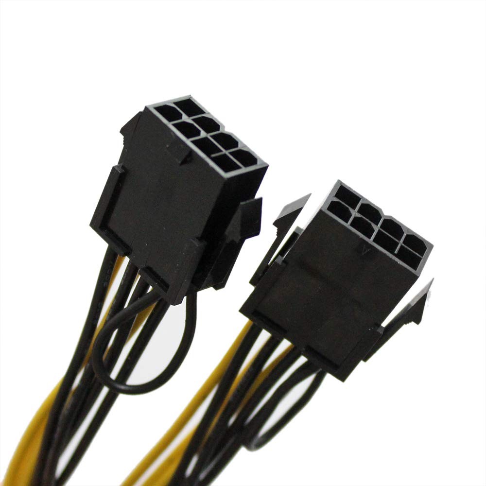 GinTai 8 pin GPU Female to PCI-E 8 pin Male Graphics Card Power Extension Cab…