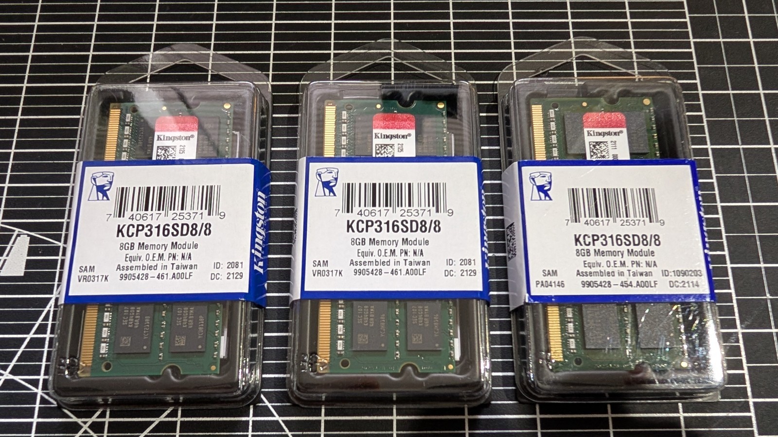 Kingston KCP316SD8/8 8GB DDR3 1600MHz SODIMM Laptop RAM New Old Stock